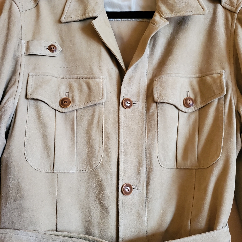 Ralph Lauren Unlined Suede belted jacket